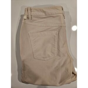 Lululemon Mens ABC Pants Slim Fit White/Cream Stretch Size 33